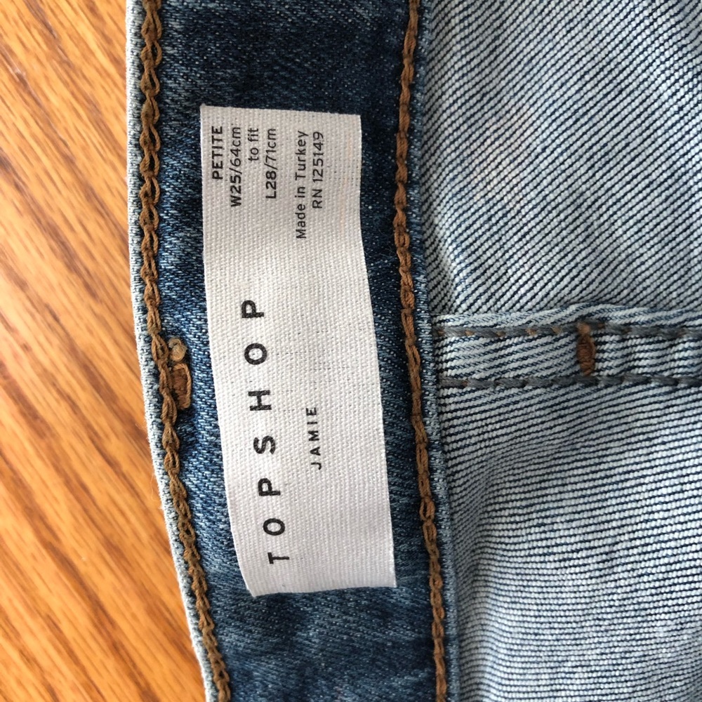 Top Shop women's skinny jeans 25w 28L